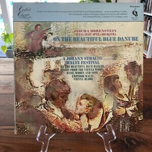 Johann Strauss On the Beautiful Blue Danube LP 1977 Quintessence PMC 7051